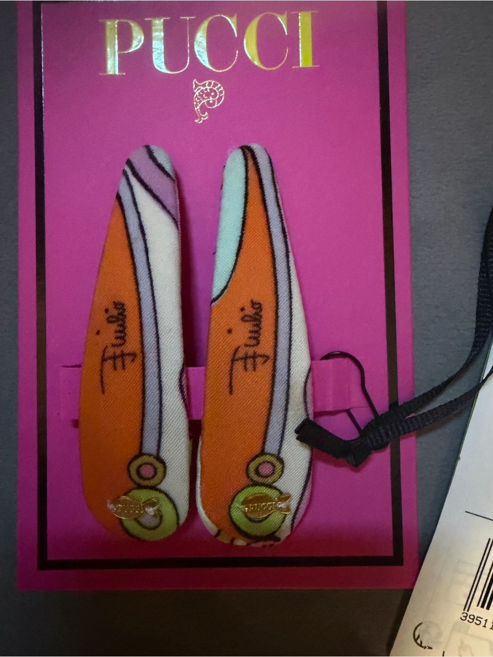 Pucci hair clips